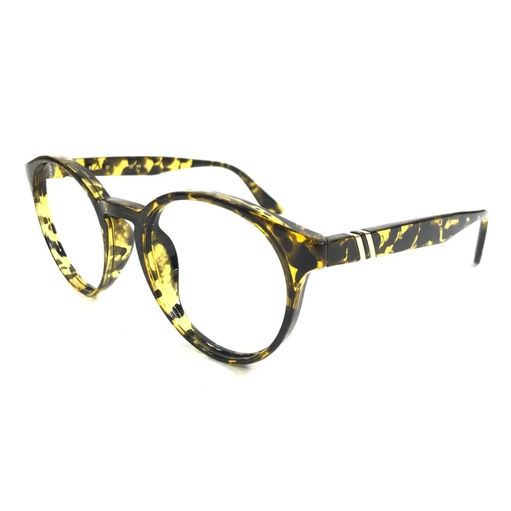 Blenders Eyeglasses Frames SLIM TIGER Yellow Tortoise Round Full Rim 50-23-145